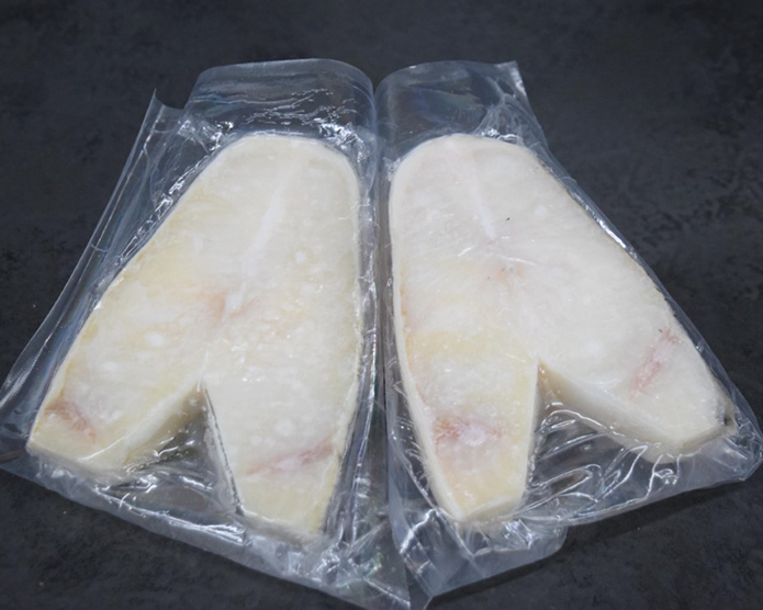 Frozen Halibut Steaks 78oz x each meat2u